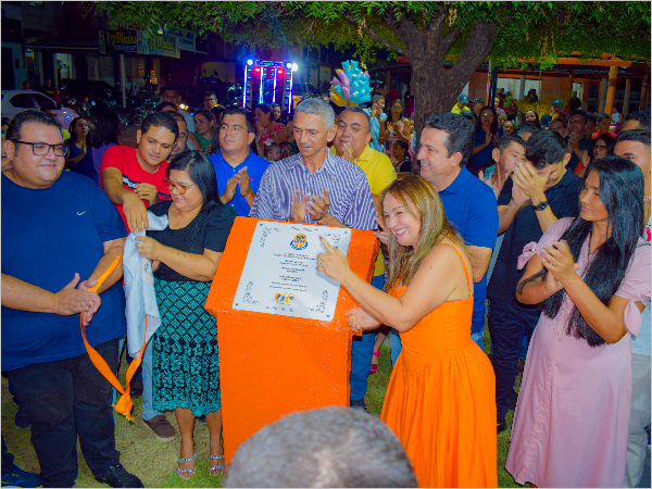 PREFEITA MARLENE MIRANDA,  ENTREGA REFORMA DA PRAÇA DO SAGRADO CORAÇÃO DE JESUS,